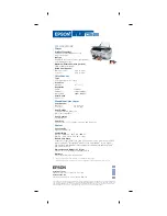 Предварительный просмотр 2 страницы Epson CX6400 - Stylus Color Inkjet Specifications