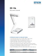 Предварительный просмотр 1 страницы Epson DC-10s - Document Camera Brochure & Specs