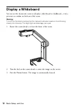 Preview for 12 page of Epson DC-10s - Document Camera User Manual