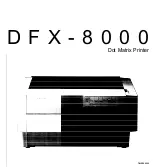Epson DFX 8000 Service Manual preview