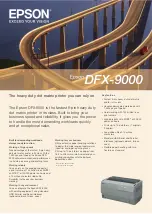 Preview for 1 page of Epson DFX-9000 Specifications