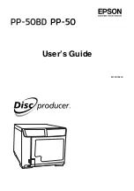 Preview for 1 page of Epson Disc Producer PP-50 User Manual