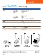 Предварительный просмотр 2 страницы Epson DM-D110 Series Specification Sheet