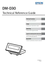 Epson DM-D30 Technical Reference Manual предпросмотр