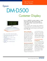 Epson DM-D500 Series Specification Sheet preview
