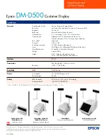 Preview for 2 page of Epson DM-D500 Series Specification Sheet