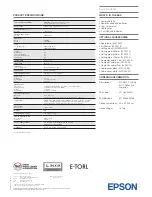 Preview for 2 page of Epson dreamio EH-R4000 Datasheet