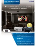 Preview for 1 page of Epson dreamio EH-R4000 Specifications