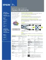 Предварительный просмотр 2 страницы Epson dreamio EMP-TW500 Specifications