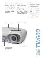 Предварительный просмотр 3 страницы Epson dreamio EMP-TW600 Brochure & Specs