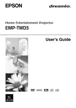 Предварительный просмотр 1 страницы Epson Dreamio EMP-TWD3 User Manual