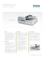 Epson DS-6500 WorkForce DS-6500 Product Specifications preview