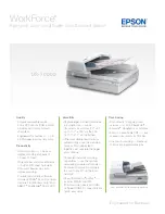 Preview for 1 page of Epson DS-70000 WorkForce DS-70000 Product Specifications