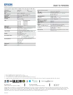 Preview for 2 page of Epson DS-70000 WorkForce DS-70000 Product Specifications