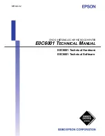 Epson E0C6001 Technical Manual preview