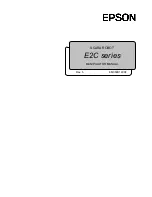 Preview for 1 page of Epson E2C Series Manipulator Manual