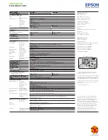 Preview for 6 page of Epson EB-1400Wi Specifications