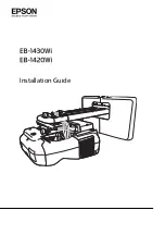 Предварительный просмотр 1 страницы Epson EB-1420Wi Installation Manual