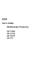 Preview for 1 page of Epson EB-1751 User Manual