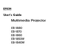 Epson EB-1840W User Manual preview