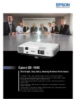 Epson EB-1965 Specifications preview