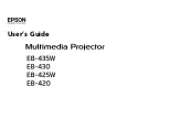 Epson EB-420  guide User Manual предпросмотр