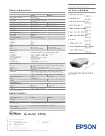 Предварительный просмотр 2 страницы Epson EB-425W  guide Datasheet