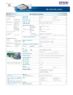 Preview for 8 page of Epson EB-450W Specifications