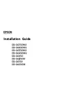 Epson EB-4550 Installation Manual preview