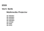 Preview for 1 page of Epson EB-4550 User Manual