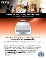 Epson EB-470 Specifications preview