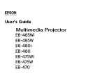 Предварительный просмотр 1 страницы Epson EB-470 User Manual