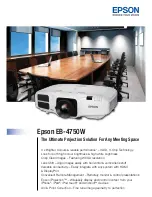 Epson EB-4750W Specifications preview
