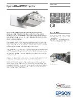 Epson EB-475W Datasheet preview