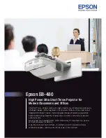 Epson EB-480 Specifications preview