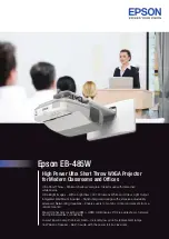 Epson EB-485W Specifications preview