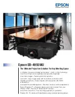 Epson EB-4955WU Specifications preview