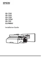 Предварительный просмотр 1 страницы Epson EB-735F Installation Manual