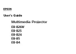 Epson EB 824 User Manual preview