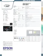 Preview for 6 page of Epson EB-825 Brochure & Specs