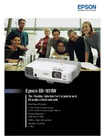 Preview for 1 page of Epson EB-935W Specifications