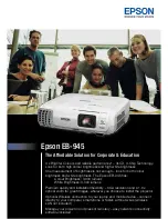 Epson EB-945 Product Specifications preview