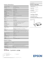 Preview for 2 page of Epson EB-95 Datasheet