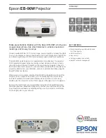 Epson EB-96W Datasheet preview