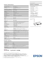 Preview for 2 page of Epson EB-96W Datasheet