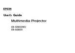 Epson EB-G6800 User Manual preview