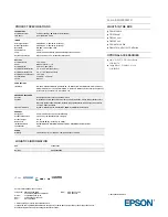 Предварительный просмотр 2 страницы Epson EB-G6900WU Datasheet