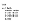 Предварительный просмотр 1 страницы Epson EB-L1490U User Manual