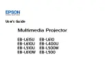 Epson EB-L400U User Manual preview