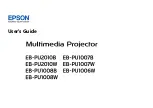 Epson EB-PU1006W User Manual preview